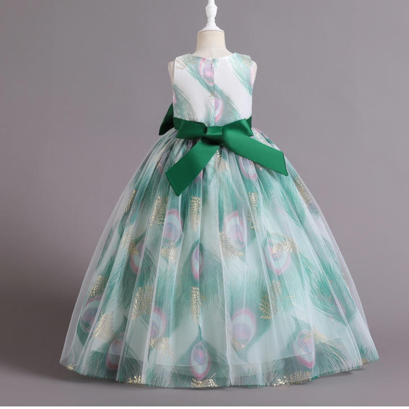 Gúna banphrionsa páistí tráthnóna foirmiúil tráthnóna bainise éadaí cóisir do chailíní leanaí gúnaí samhraidh tulle tulle