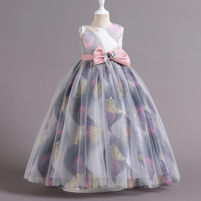 Gúna banphrionsa páistí tráthnóna foirmiúil tráthnóna bainise éadaí cóisir do chailíní leanaí gúnaí samhraidh tulle tulle