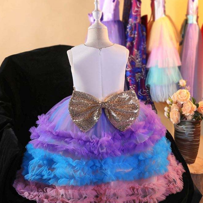 Baige unicorn tutu tutu gúna páirtí gúna unicorn gúna cailín banphrionsa éadaí