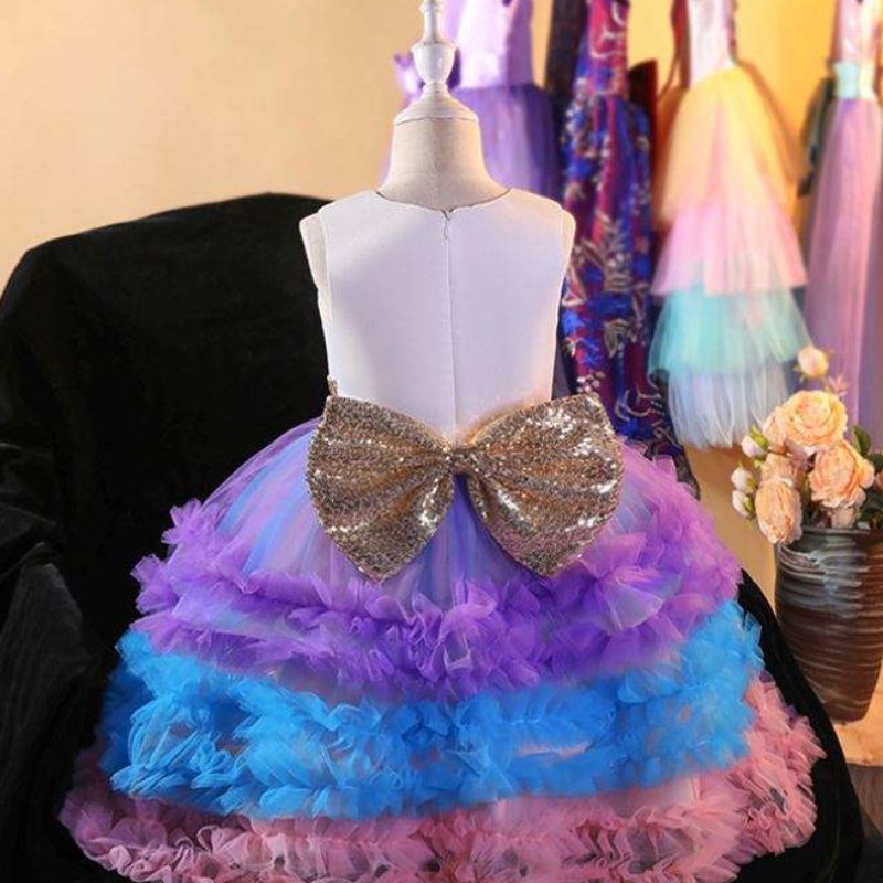 Baige unicorn tutu tutu gúna páirtí gúna unicorn gúna cailín banphrionsa éadaí