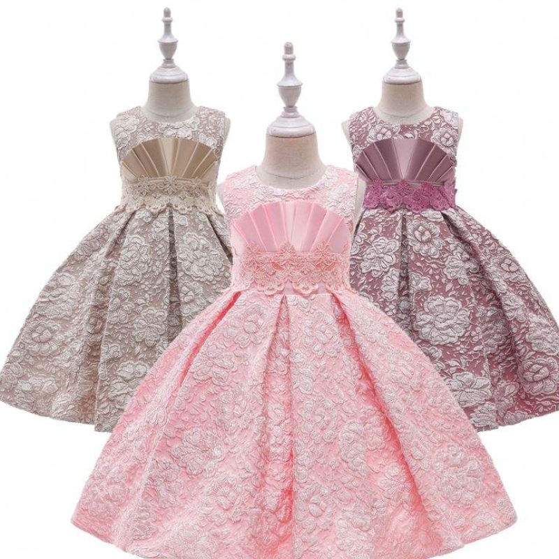 Baigenua Teachtnua Jacquard cailíní galánta cailíní gúna stoc stoc puffy páistí bríste cailín l5253