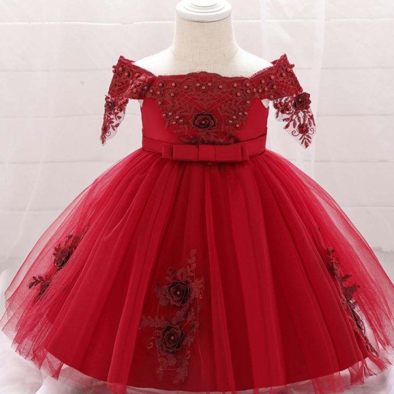 Gúna leanbh pictiúir gúnaí liathróid leanaí cóisir bainise bridesmaids l5057xz