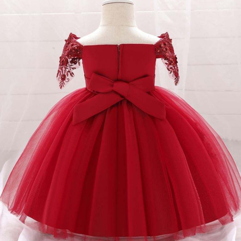 Gúna leanbh pictiúir gúnaí liathróid leanaí cóisir bainise bridesmaids l5057xz