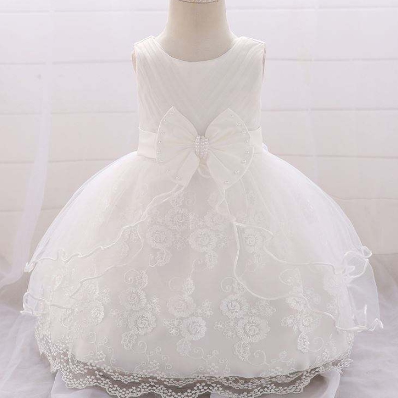 Éadaí leanbhnuabheirthe páistí bridesmaid mhaisiúil gúnaí aingeal beag bláth saor le haghaidh cóisir lá breithe l1869xz