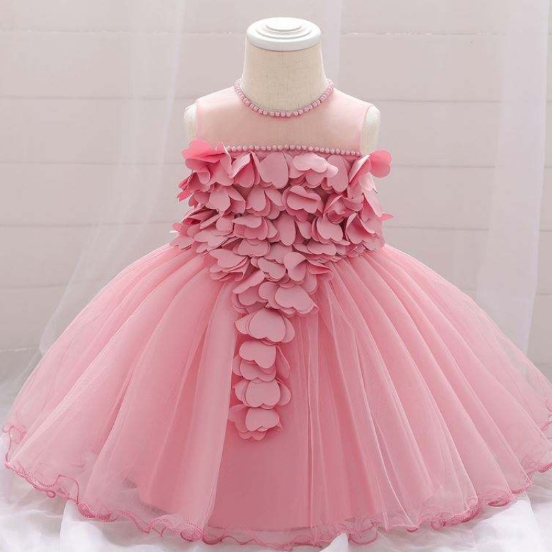 Leanaí Dearaidh Nua Éadaí páistí Frock Design Flock Flower Cailín Cailín Breithlá L1932XZ