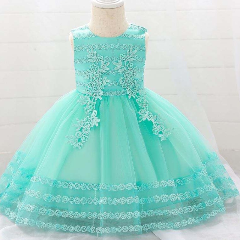 Frock frock leanbhnua éadaí éadaí bláth cailín cailín lá breithe liathróid lá breithe l1923xz