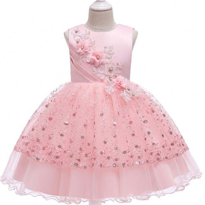 2020 LEANAÍ CLÁR CHÉAD STOC CLÁR Leanaí Dearadh Frock Frock Flock Cailín Cailín Leanbh Gúna Breithlá Cóisir L5201