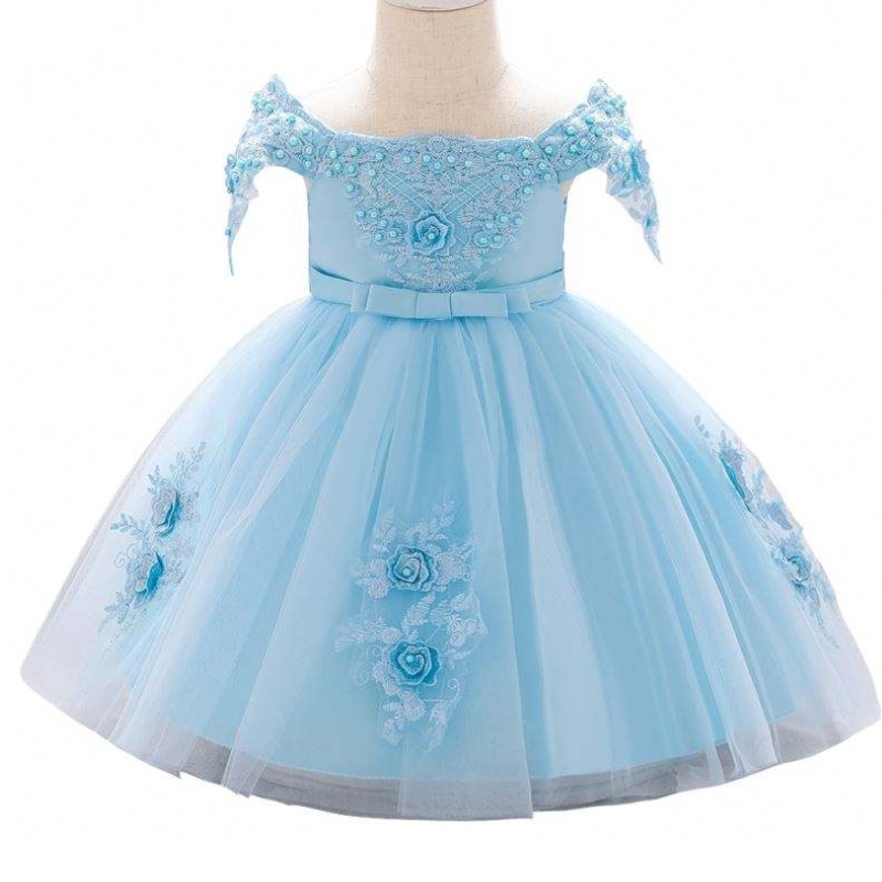 Gúna ban banphrionsa páistí ardchaighdeáin Leanaí Dearadh Frock Dearadh Feisteas Embriodary L5057XZ