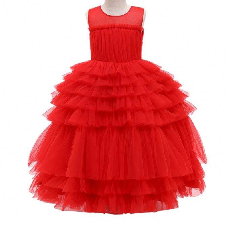 Baige 2021 Gúnaí Cailíní Dearaidh Nua Gúnaí Ruffles Layered Gúna Gúna Lúr Gúna Tutu Tutu