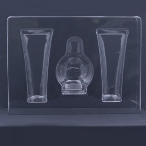 Folús saincheaptha a fhoirmíonn tráidire pacáistiú blister plaisteach cosmaideach