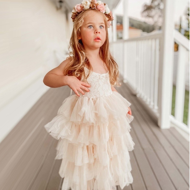 Gúna Samhraidh Cailíní Beaga do Pháistí Páirtí Breithlá Banphrionsa Gúna Lá Lá Breithlá Sling Tutu Tutu Gúnaí Leanaí