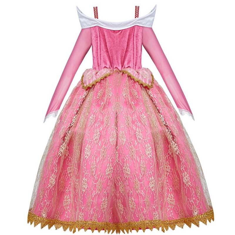 Cailíní Deluxe Sleeping Beauty Princess Banphrionsa Feisteas Páirtí Pageant Páirtí Pageant Leanaí Leanaí Gúna Suas Froganna 3-10T