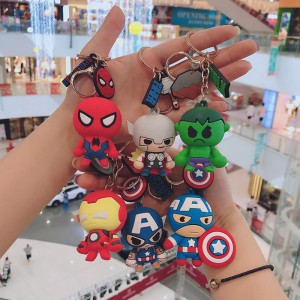 CUSTAIM MAIDIR LE CUR CHUN CINN RUBAN BOG 3D PVC PVC GLEAR KEYCHAIN