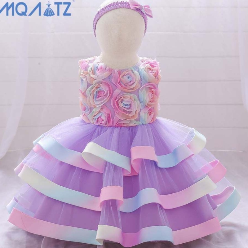 Baige Díol Hot Hot Kids Éadaí do Chailín Leanbh Cailín Plain Boutique Tutu Gúna Cailíní Gúna Cóisir Ruffle