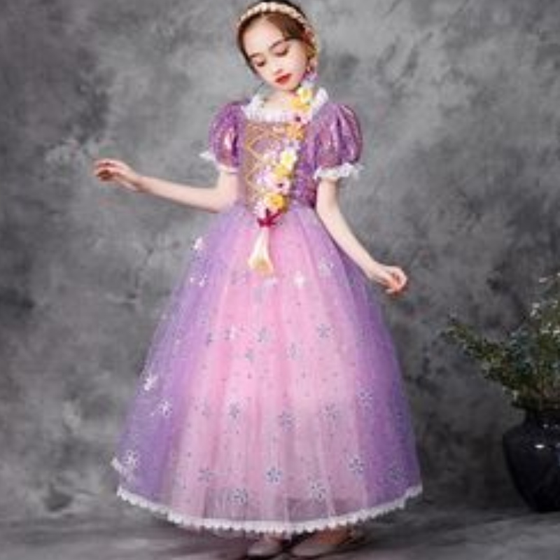LÁITHREÁN Gúna Cailín Seicheamhach Carnival Carnival Banphrionsa Éadaí Leanaí Oíche Shamhna Páirtí Nollag Robes Kids Cosplay