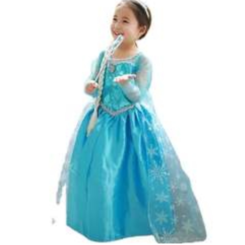 Éadaí reoite Elsa Anna Elsa 2 Gúna Cailíní Oíche Shamhna 'Gúnaí le seicheamh