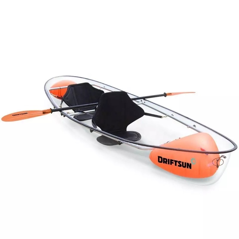Dearadh OEM Cadhc Canoe Trédhearcach Polycarbónáite