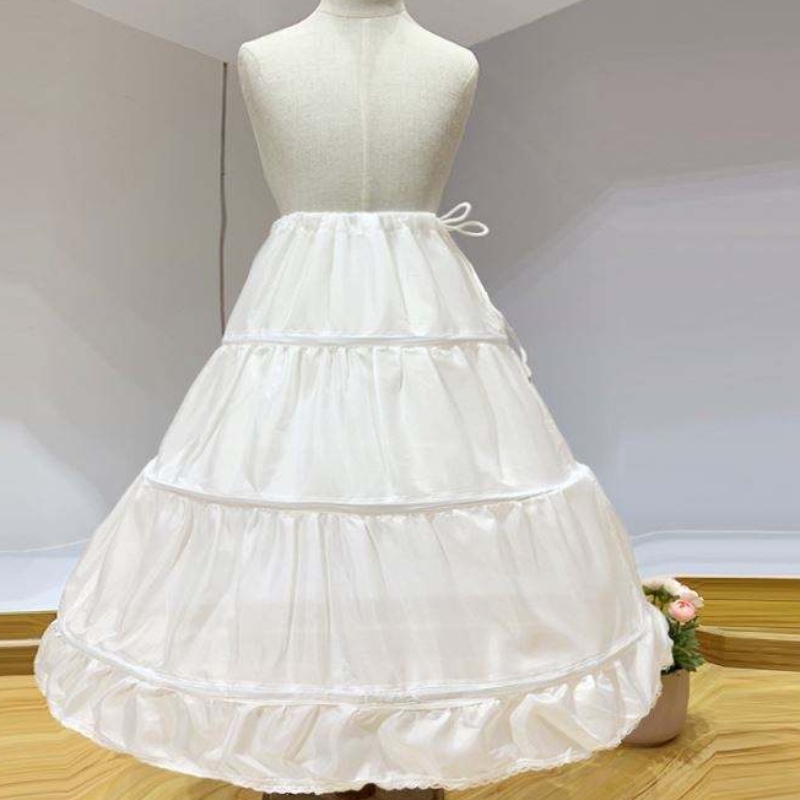 Baige Baige Girl Petticoat For Kids Gúna Bainise Fada Gúna Pannier Bustle Do Chailín Gúna Banphrionsa Fada Crinoline Do Chailíní Bláthanna