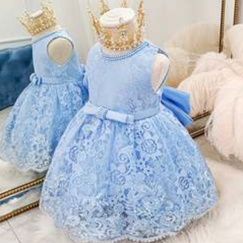 Gúnaí cóisir páistí baige do leanaí frock leanaí baill éadaighnuabheirthe gúna cailíní bláthanna