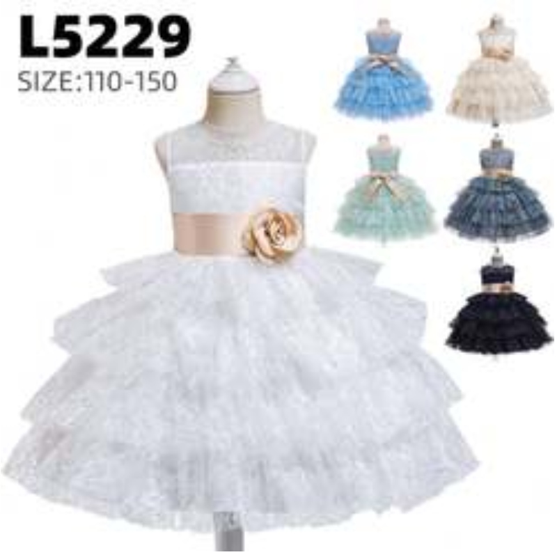 Gúna cóisir tráthnóna stylish baigenua 3-10years Girl Flower Girl LASE GOWN Ball Ball