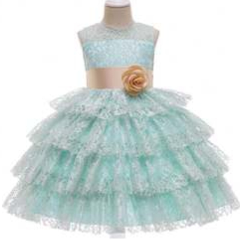 Gúna cóisir tráthnóna stylish baigenua 3-10years Girl Flower Girl LASE GOWN Ball Ball