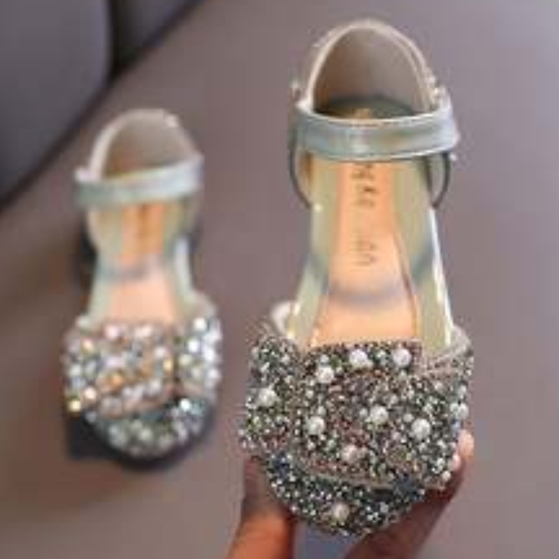 2021 Bróga Sandals Sandals Nua Diamond Faisin Nua Bróga Sheicheamhach Cailín Leanbh Leanaí PU Bróga Bróga