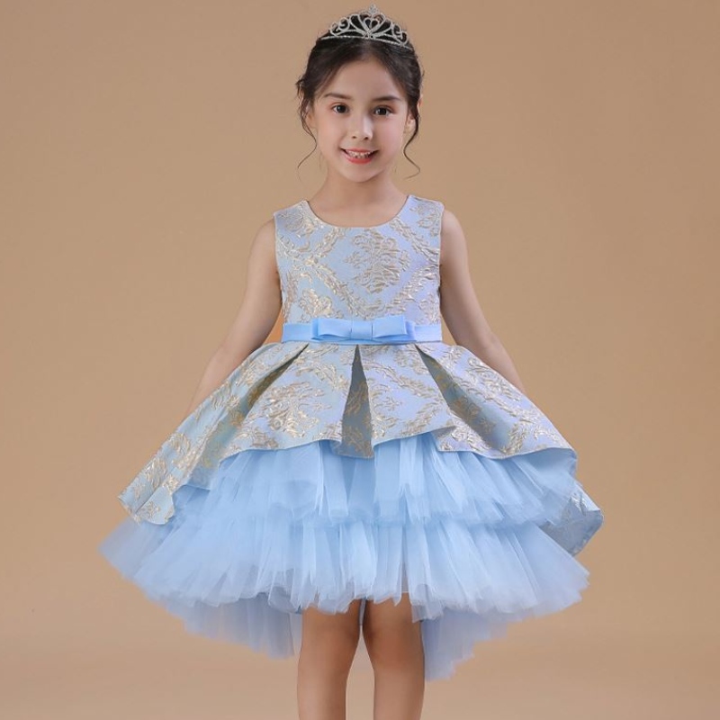 Baige 3-12y Flower Girl Gúna Monarcha Monarcha Mórdhíola Boutique Kids Éadaí Banphrionsa Tutu Skirt 2171