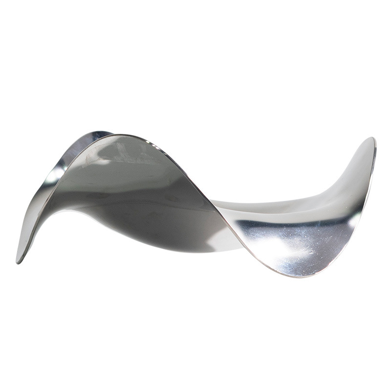 Tráidire Wavy Airgid