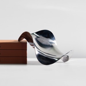 Tráidire Wavy Airgid