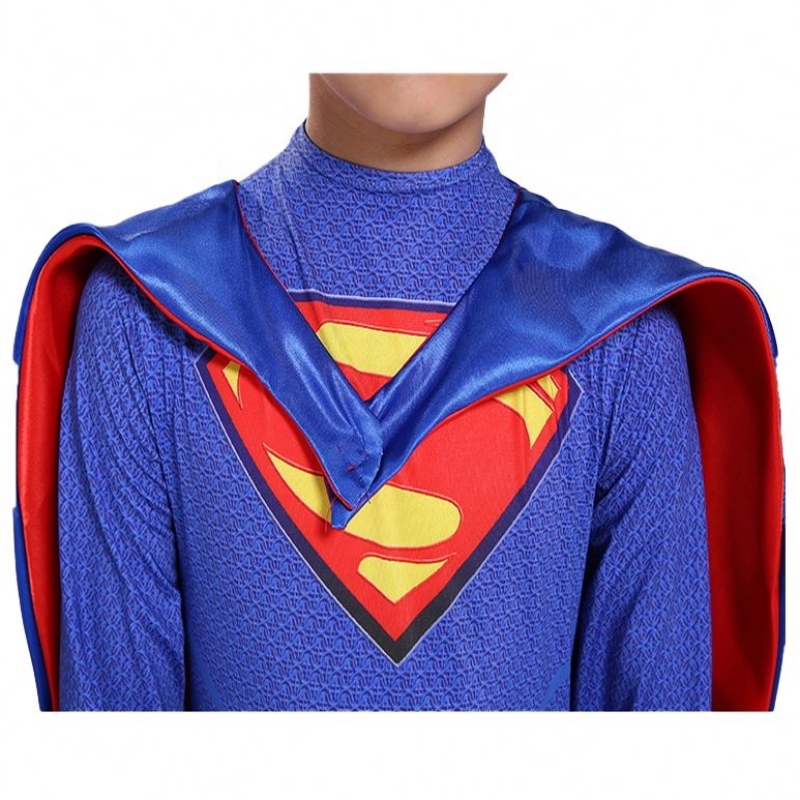 Marvel DC Superhero TV Nmovie Blue Figiúirí Comic Fíor -Chosplay Cosplay Bodysuit Riteoga Anime Feisteas Super Man le Cloak