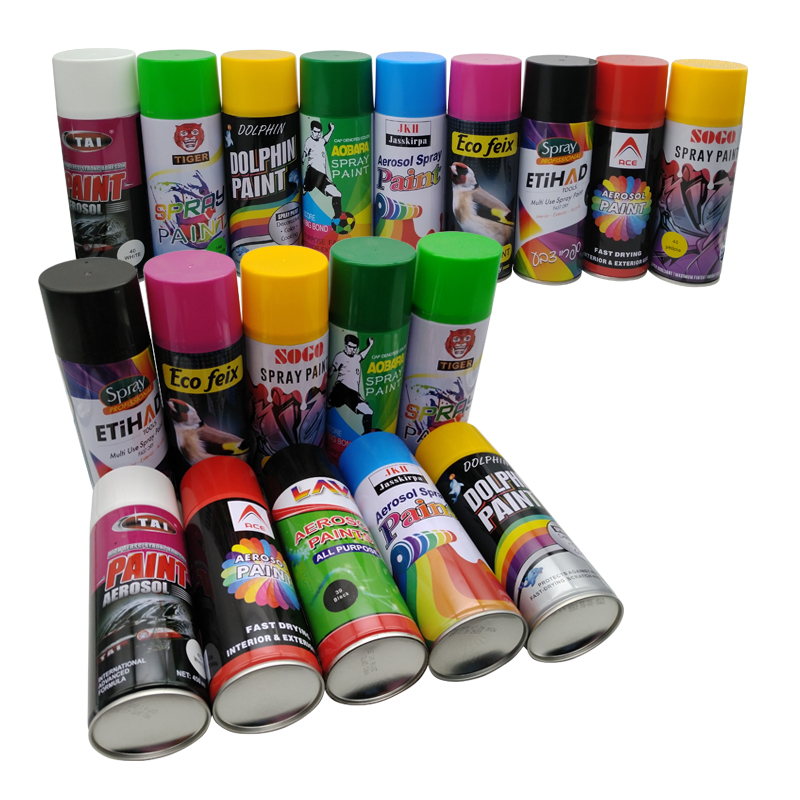 OEM 200ml 300ml 400ml 450ml Péint Spraeála Péint Spraeála Péint Spraeála Péint Sprae Chrome