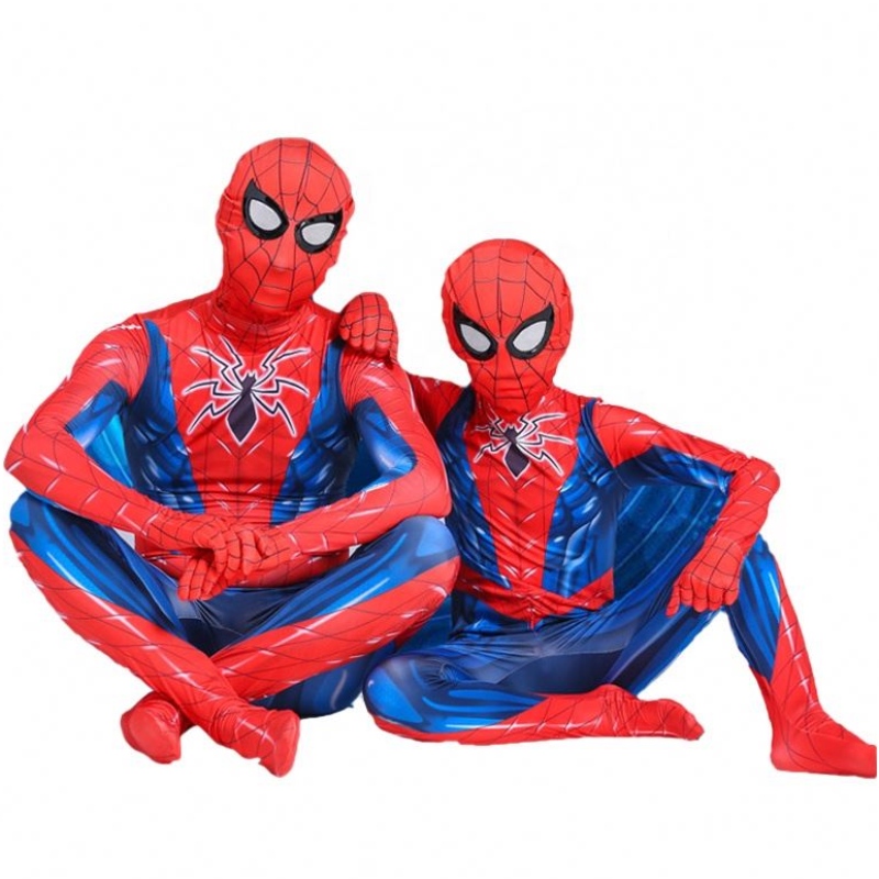 3D Priontáil Phoitéinseal Riteoga dona páistí Páirtí Oíche Shamhna Éadaí Cosplay Spiderman le masc