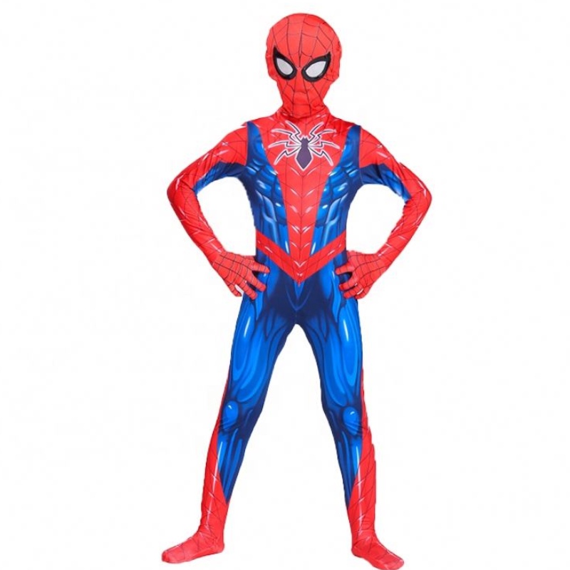 3D Priontáil Phoitéinseal Riteoga dona páistí Páirtí Oíche Shamhna Éadaí Cosplay Spiderman le masc