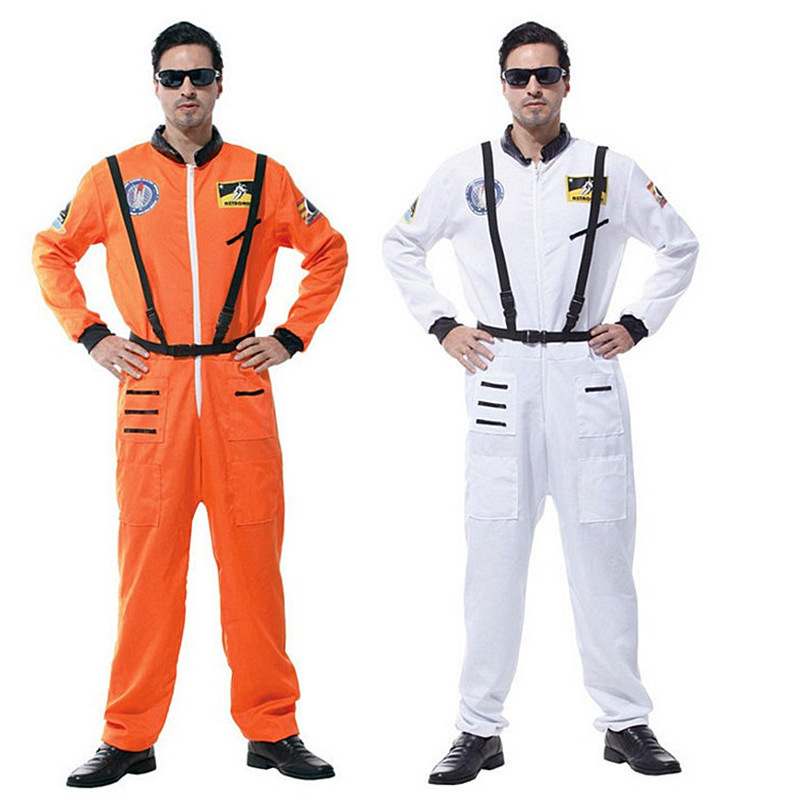 2022 Hot2022 Costumes Oíche Shamhna Díolacháin Hot Do Spacesuit Spacesuit Orange agus Bán Cosmaut Cosplay Costumes Costas Díol Costais Oíche Shamhna le haghaidh Fear Spacesuit Spacesuit Orange agus Bán Cosmanat Cosmail Cosmail