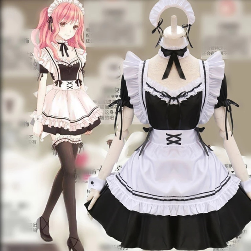 Maidna Fraince Lolita Lolita Gúna Fancy Cosplay Gúnaí Maid Maid Gúnaí Maid Oíche Shamhna (S-5XL)