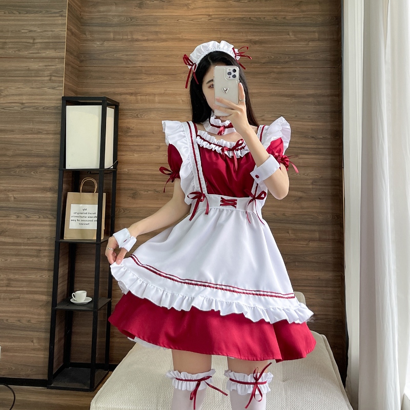 Maidna Fraince Lolita Lolita Gúna Fancy Cosplay Gúnaí Maid Maid Gúnaí Maid Oíche Shamhna (S-5XL)