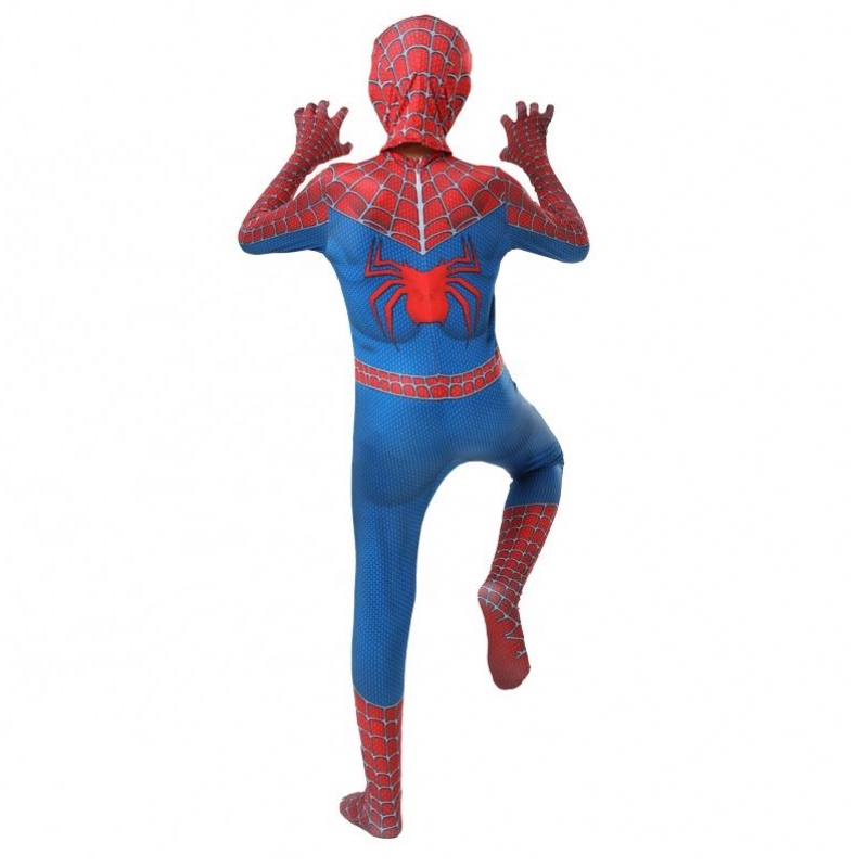 Déanta sa tSín Factory Classic Blue Blue Coitianta Nred Avenger Suit TV Nmovie Superhero Jumpsuits Anime Anime Oíche Shamhna Spiderman