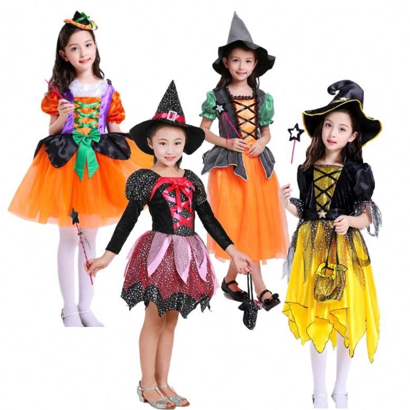2022 Páirtí Oíche Shamhna Gléasadh suas éadaí damhsa cailleach le hata witches HCVM-004