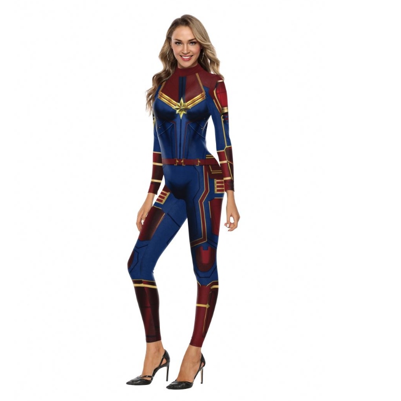 2022 Amazon TV Dearadh Nua Teilifíse Nmovie Cosplay Feisteas Priontáil Digiteach Aistriú Teasa Captaen Marvel Carachtair Éadaína mBan Bodysuit