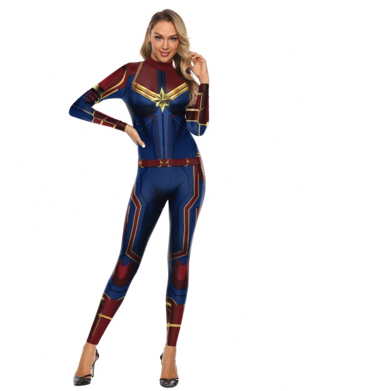 2022 Amazon TV Dearadh Nua Teilifíse Nmovie Cosplay Feisteas Priontáil Digiteach Aistriú Teasa Captaen Marvel Carachtair Éadaína mBan Bodysuit