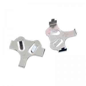 Button Cell CR2032 Sealbhóir Ceallraí Beachtas Nicil Plátáilte Stampáil Stampáil Cobhsaí 3V 0.25mm