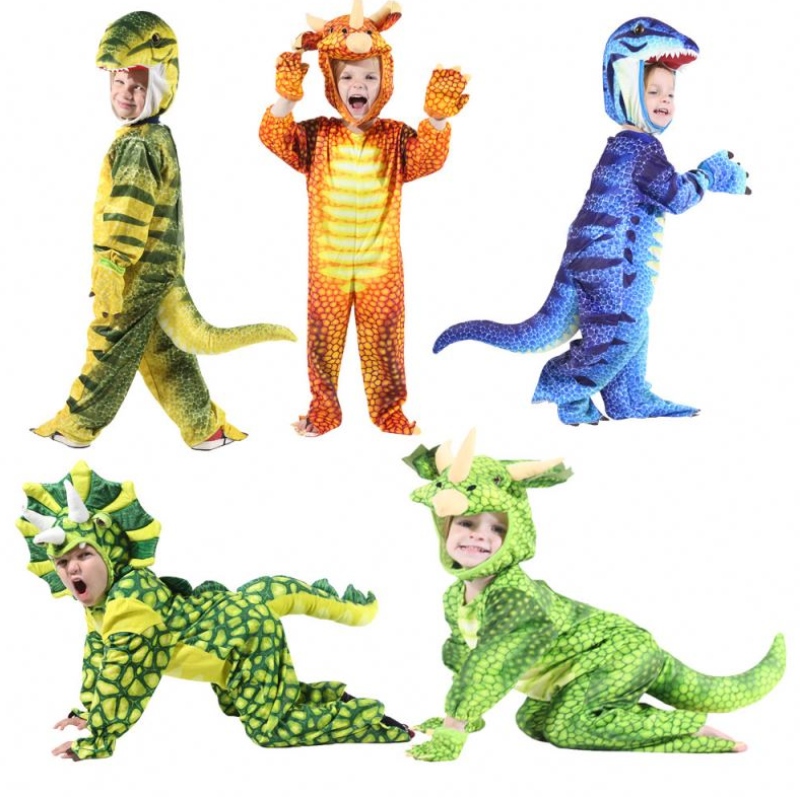 Kids Dinosaur Éadaí Oíche Shamhna Páirtí Cosplay Mascot Éadaí Ainmhithe Mascot Rólghlacadh