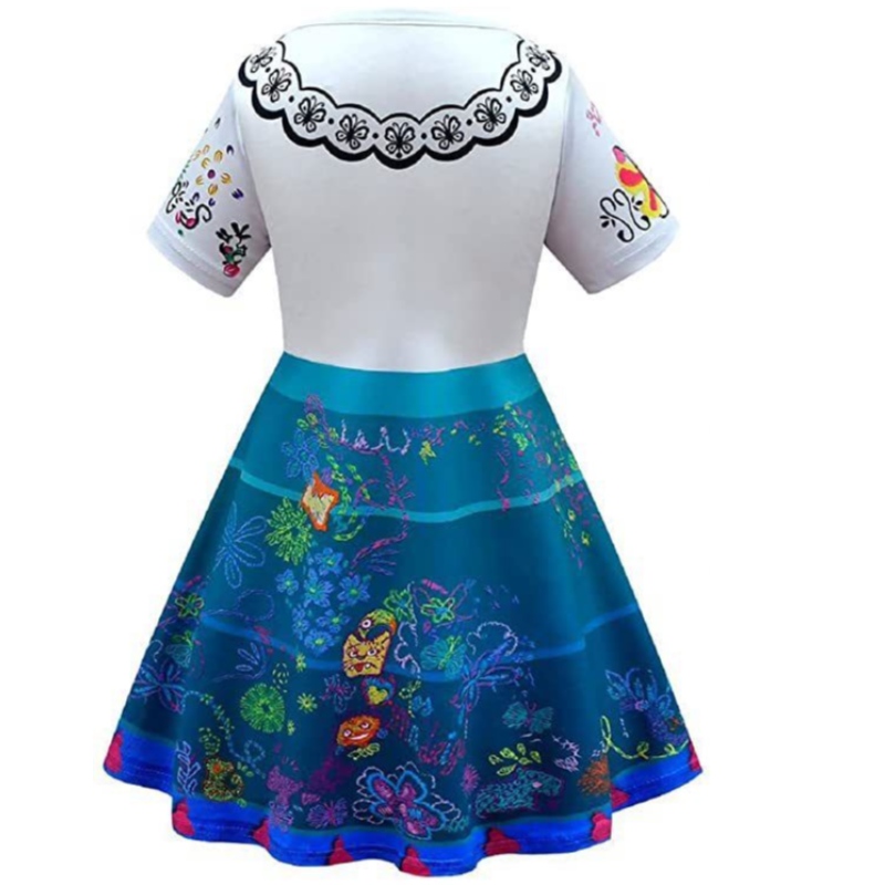 Ardchaighdeán 2022 Teilifís Nua Nmovie Encanto Mirabel Madrigal Cosplay Complame Gúna Cailín Gúna Soláthairtí Páirtí Encanto Páirtí