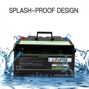 JiaAo liitiumraudfosfaataku eluiga 12v 100 / 200AH rv meresügav tsükkel bms Bluetooth liitiumaku