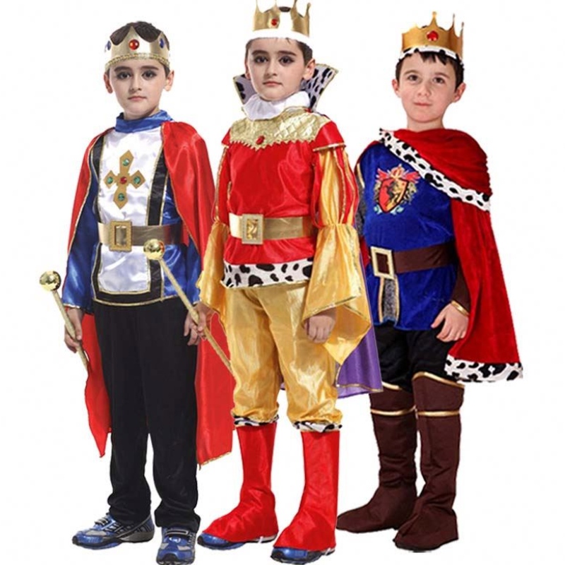 Páirtí Oíche Shamhna Gúna Fancy Suas Knight Carnival Warrior Prince King éadaí do bhuachaillí HCBC-021