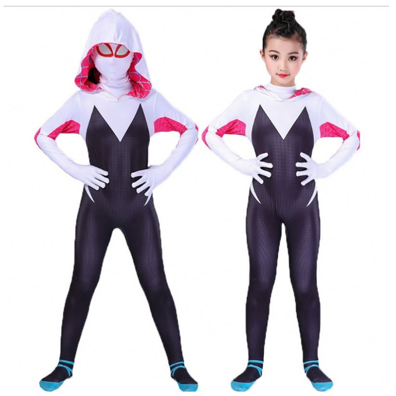 3D páistí mná damhán alla damhán alla gwen gwendolyn maxine stacy stacy zentai culaith damháin alla cosplay cosplay cultacha Oíche Shamhna do chailíní