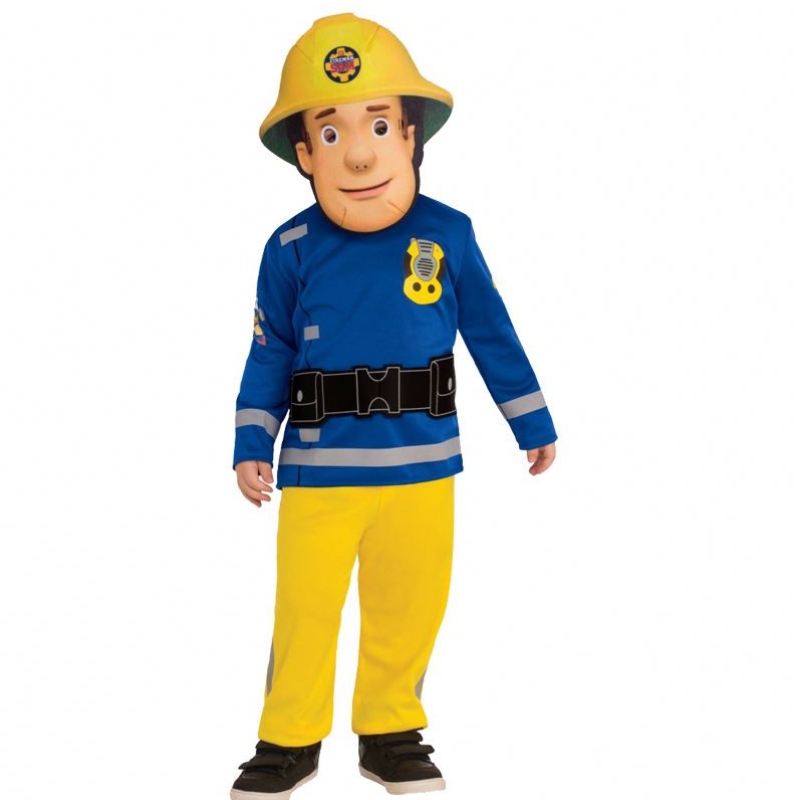 Fireman Sam Leanaí Tarrthála Beaga Taibhithe ag imirt léirithe gléasta suas le Kids Cosplay Cosplay Cosplay Cosplay Oíche Shamhna