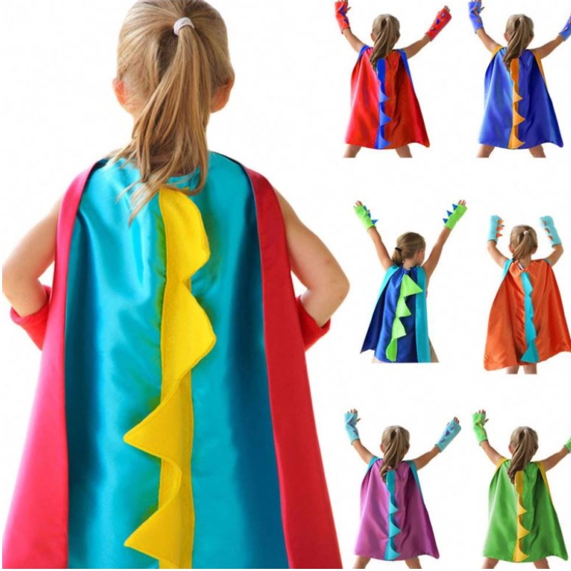 2021 Éadaí Oíche Shamhna Cosplay Cosplay Cosplay Ainmhithe Éadaí Dineasár Glas Cloak Rinn