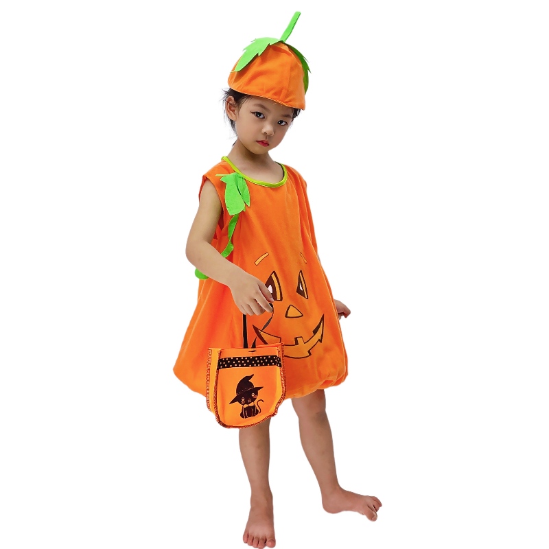 Kindergarten Éadaí Pumpkin Oíche Shamhna Leanaí Éadaí Feidhmíochta Éadaí Feidhmíochta
