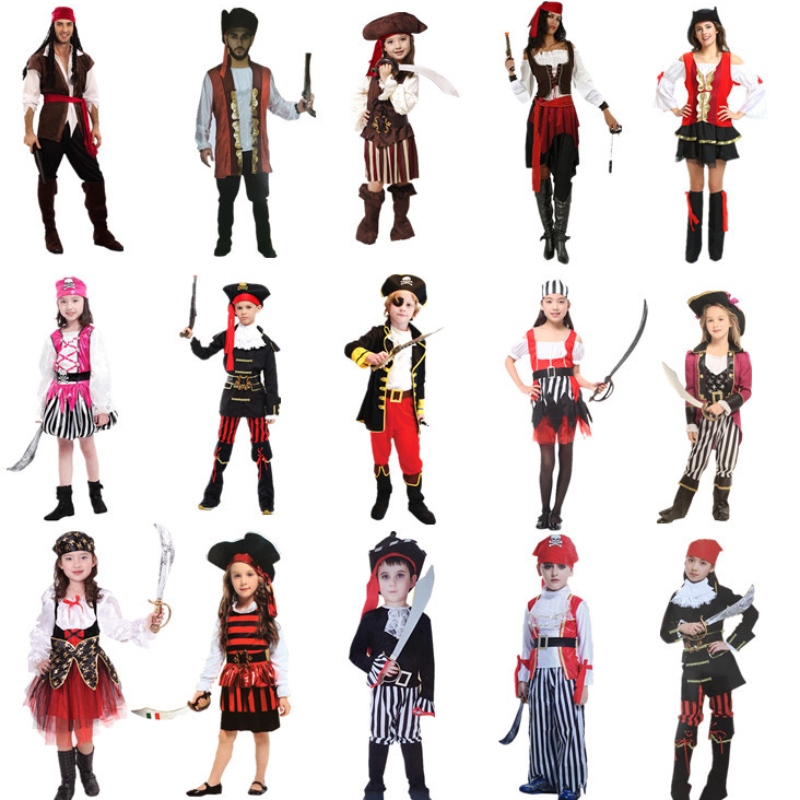 Amazon Hot Díolachán Cosplay Cosplay Éadaí Páirtí Pirate Oíche Shamhna do Pháistí